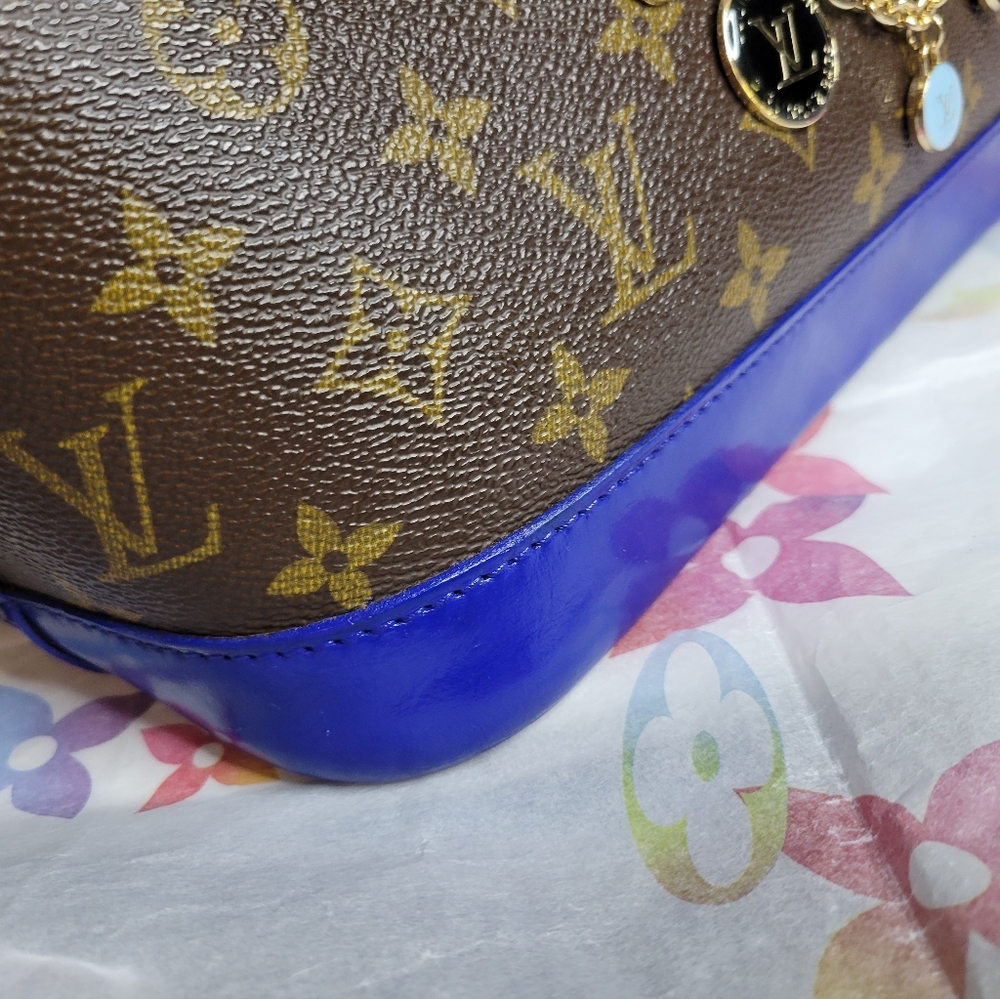 Authentic Vintage Louis Vuitton Alma PM VI0989, Very Good Condition, Cobalt Blue - Picture 13 of 16